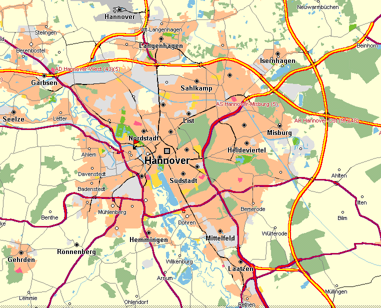 Stadtpläne zum Tango Milieu